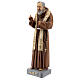 Statue Saint Pio avec étole 26 cm résine colorée s2