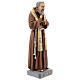 Statue Saint Pio avec étole 26 cm résine colorée s3