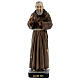 Statue Saint Pio 26 cm résine colorée s1