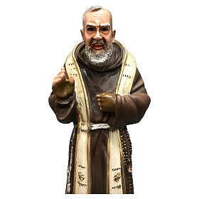 Imagens em Resina e PVC: Imagem São Pio 26 cm resina corada