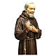 St Father Pio statue, 82 cm in colored fiberglass FOR OUTDOORS s3