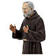 Statue Saint Pio 82 cm fibre de verre colorée s2