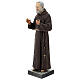 Statue Saint Pio 82 cm fibre de verre colorée s3