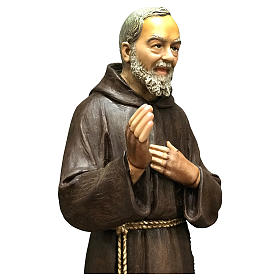 Imagens em Fibra de Vidro: Imagem São Padre Pio de Pietrelcina 82 cm Fibra de Vidro Pintada