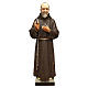 Statue Saint Pio fibre de verre 110 cm colorée avec oeil de verre s1