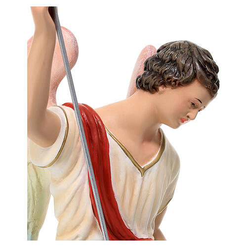 Statue Saint Raphaël 50 cm fibre de verre colorée 4