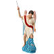 Statue Saint Raphaël 50 cm fibre de verre colorée s1