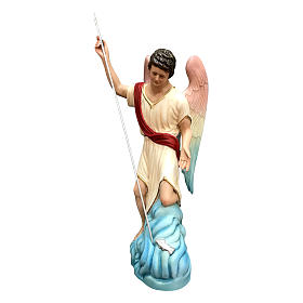 Statue in Vetroresina: Statua San Raffaele 50 cm vetroresina colorata