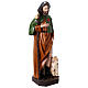 Statue Saint Roch 115 cm fibre de verre colorée avec oeil de verre s4