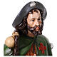 Statue Saint Roch 115 cm fibre de verre colorée avec oeil de verre s5