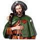 Statue Saint Roch 115 cm fibre de verre colorée avec oeil de verre s6