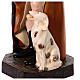 Statue Saint Roch 115 cm fibre de verre colorée avec oeil de verre s9