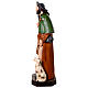 Statue Saint Roch 115 cm fibre de verre colorée avec oeil de verre s15