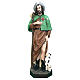 Statua San Rocco 115 cm vetroresina colorata occhi vetro s1