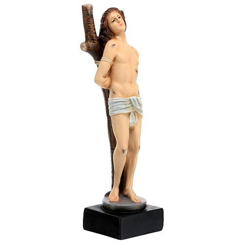 Figura Świętego Sebastiana żywica 30 cm malowana 4