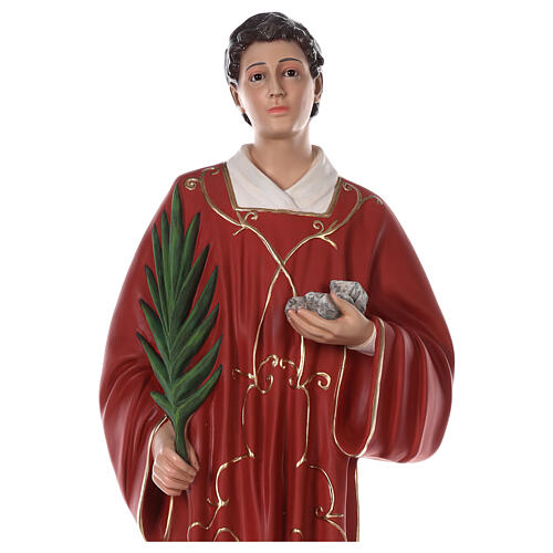 Statue of St. Stephen with glass eyes 110 cm 2