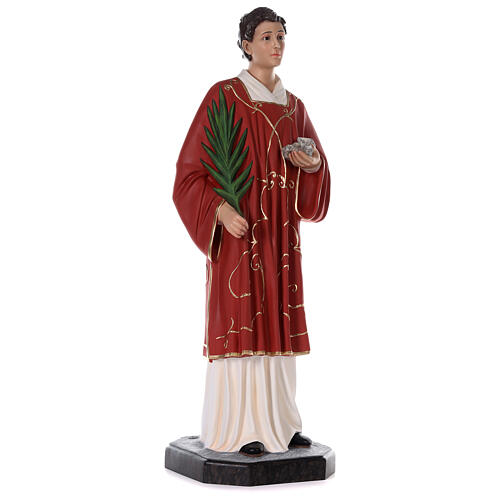 Statue of St. Stephen with glass eyes 110 cm 5