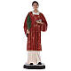 Statue of St. Stephen with glass eyes 110 cm s1