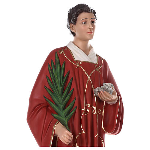 Figura Święty Stefan 110 cm włókno szklane malowane oczy szklane 6