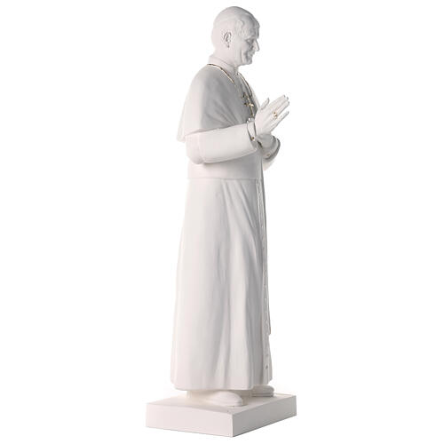 Estatua San Juan Pablo II 90 cm fibra de vidrio coloreada 7