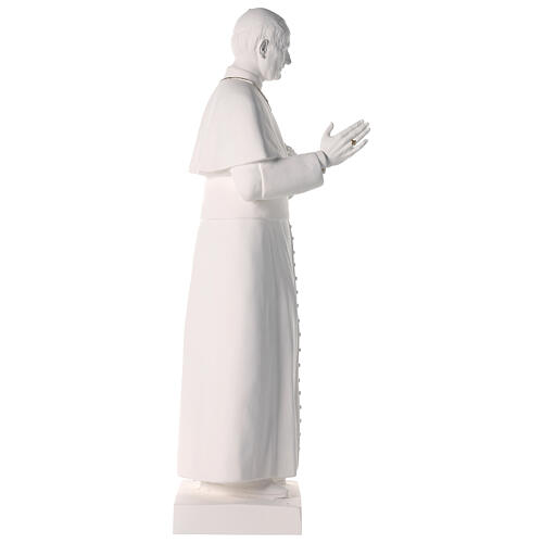 Estatua San Juan Pablo II 90 cm fibra de vidrio coloreada 8