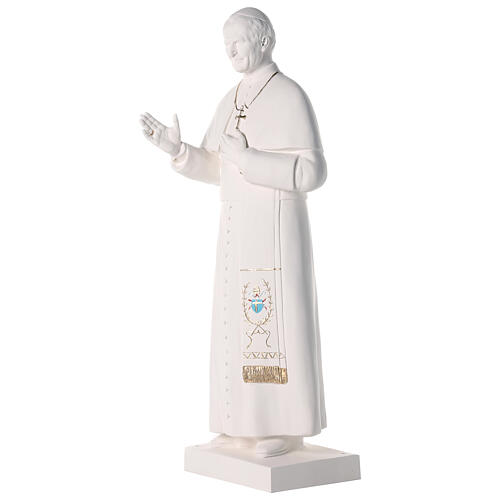Statue Saint Jean-Paul II 90 cm fibre de verre colorée 4