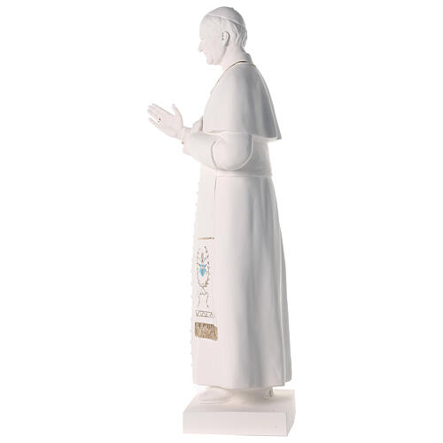 Statua San Giovanni Paolo II 90 cm vetroresina bianca 5