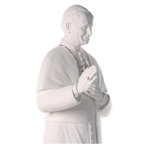 Statua San Giovanni Paolo II 90 cm vetroresina bianca 6