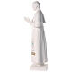 Statua San Giovanni Paolo II 90 cm vetroresina bianca s5