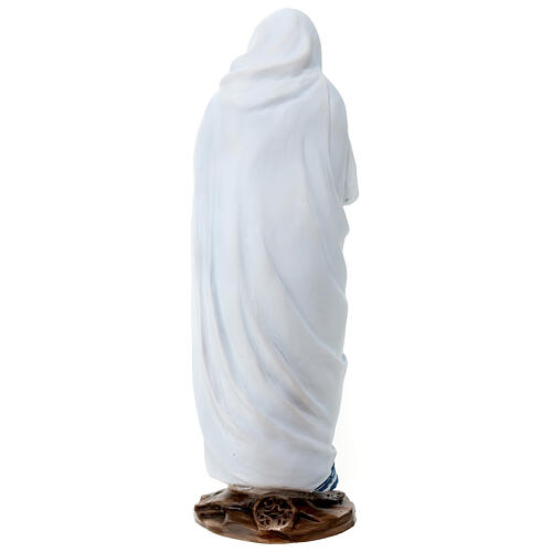 Statue Mère Teresa de Calcutta avec mains jointes résine 25 cm 5