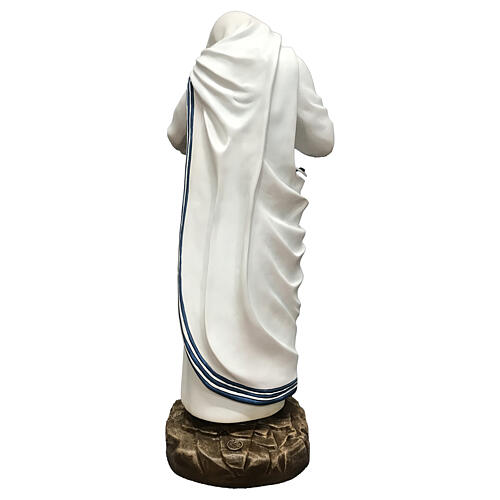 Statua Madre Teresa di Calcutta con bimbo vetroresina 60 cm 4