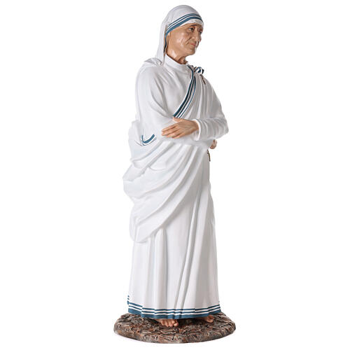 Estatua Madre Teresa de Calcuta brazos cruzados 110 cm fibra de vidrio 4