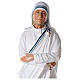 St. Mother Teresa of Calcutta statue folded arms, 110 cm fiberglass s2