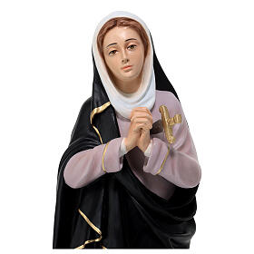 Estatua Virgen Dolorosa fibra de vidrio 80 cm pintada