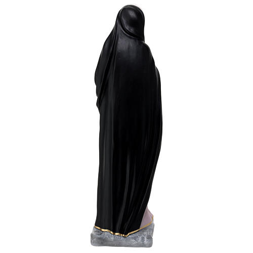 Estatua Virgen Dolorosa fibra de vidrio 80 cm pintada 6