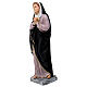Estatua Virgen Dolorosa fibra de vidrio 80 cm pintada s3