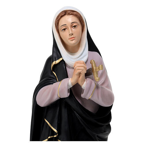 Statua Madonna Addolorata vetroresina 80 cm dipinta 2