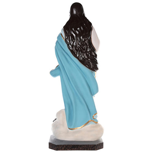 Statue of Our Lady of Assumption by Murillo in painted fibreglass with glass eyes 155 cm 7