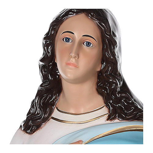 Estatua Virgen Asunta del Murillo 155 cm fibra de vidrio pintada ojos de cristal 2
