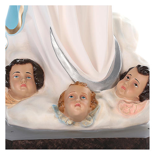 Assumption of Mary by Murillo, 61 inc painted fiberglass crystal eyes 6