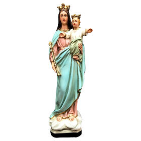 Statue of Our Lady of Help in painted resin 25 cm