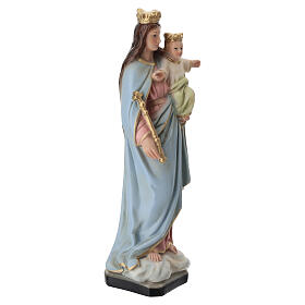 Statue of Our Lady of Help in painted resin 25 cm