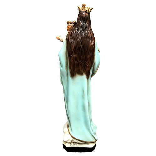 Statue of Our Lady of Help in painted resin 25 cm 5