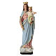 Estatua Virgen Auxiliadora 25 cm resina pintada s1