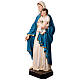 Statua Madonna con bambino 170 cm vetroresina dipinta occhi vetro s4