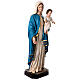 Statua Madonna con bambino 170 cm vetroresina dipinta occhi vetro s7