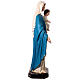 Statua Madonna con bambino 170 cm vetroresina dipinta occhi vetro s11
