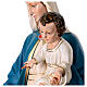 Mary and Child Jesus statue, 67 inc painted fiberglass glass eyes s8