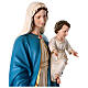 Mary and Child Jesus statue, 67 inc painted fiberglass glass eyes s12