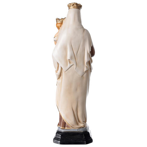 Estatua Virgen del Carmen 34 cm fibra de vidrio pintada 5